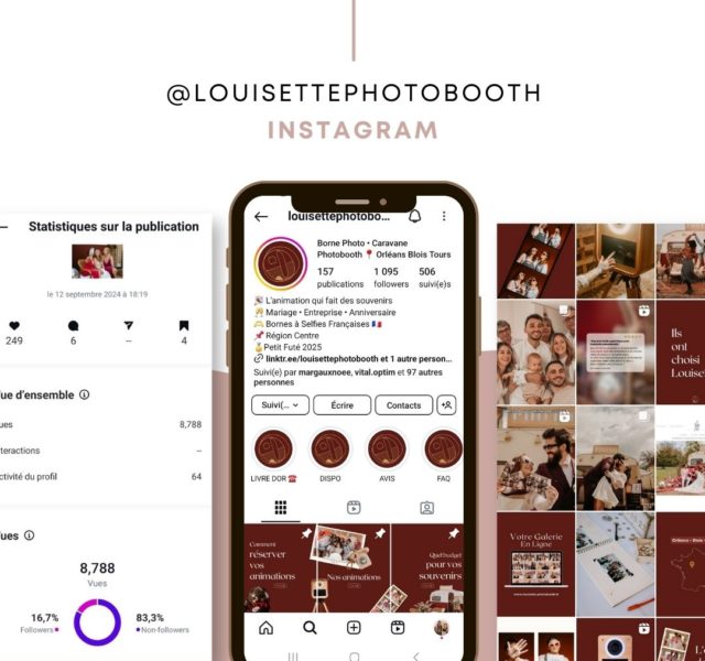 Louisette Photobooth Communication Instagram
