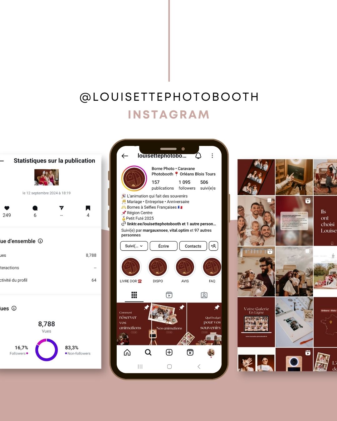 Louisette Photobooth Communication Instagram