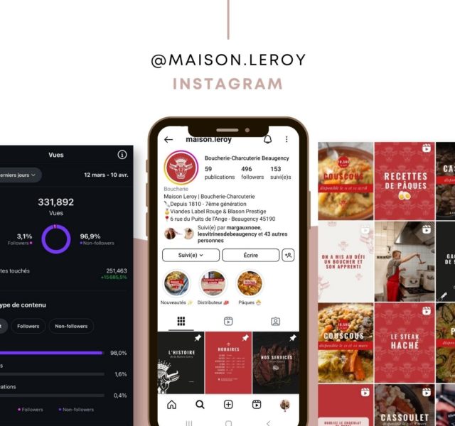 Boucherie Maison Leroy Communication Instagram