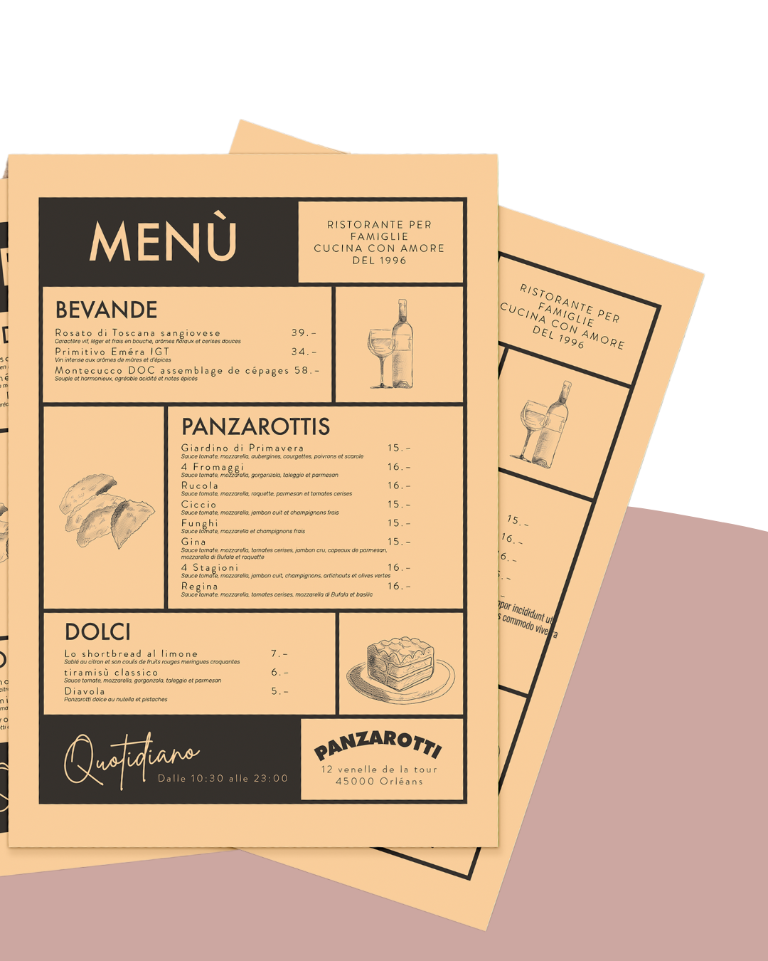 Restaurant Panzarotti Graphiste Orléans 2